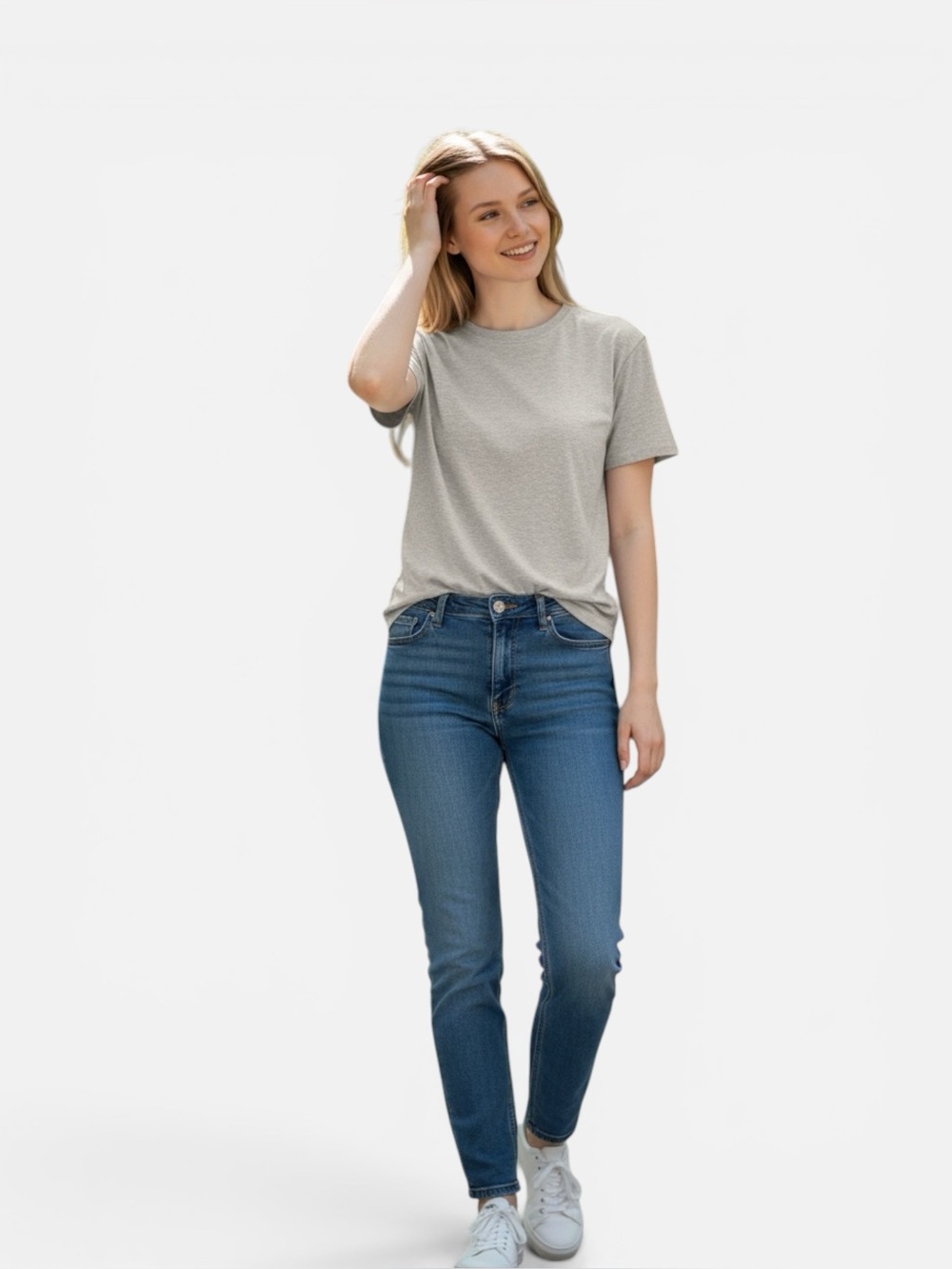 TNA Heather Gray Crewneck Tee